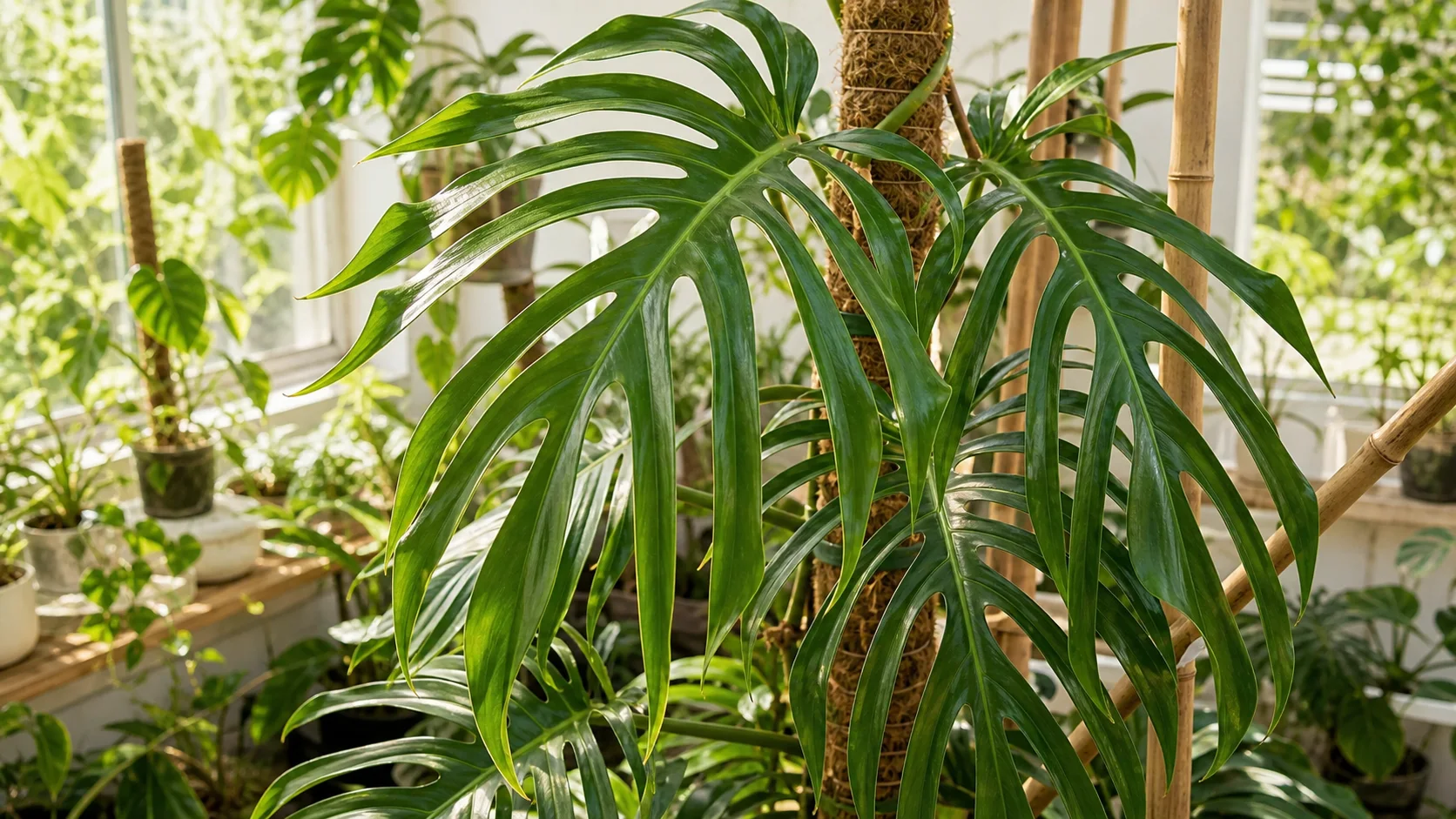 稀有龟背竹 11:Burle Marx Flame 贵在叶形,不在锦化